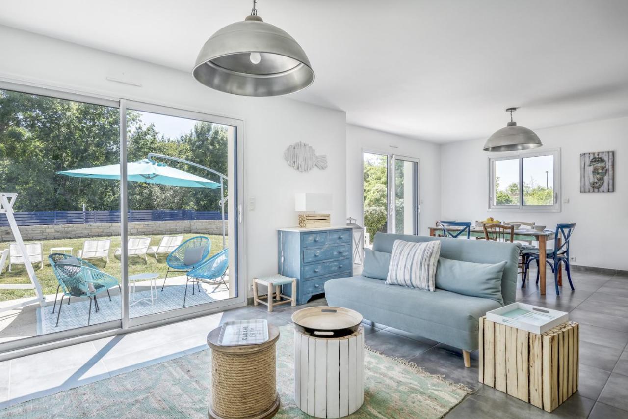 Maison Vue Mer Dans Le Golfe Du Morbihan Baden Bagian luar foto
